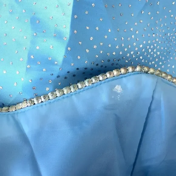 Vintage Jessica McClintock for Gunne Sax Prom Dress Size 9 Made in USA Frozen - Picture 10 of 10